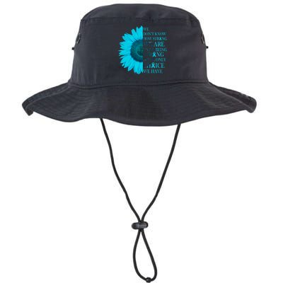 Colon Cancer Awareness Sunflower Legacy Cool Fit Booney Bucket Hat