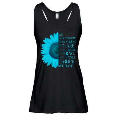 Colon Cancer Awareness Sunflower Ladies Essential Flowy Tank