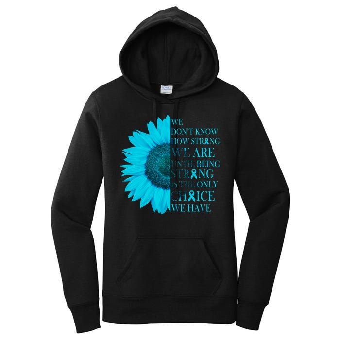 Colon Cancer Awareness Sunflower Women's Pullover Hoodie