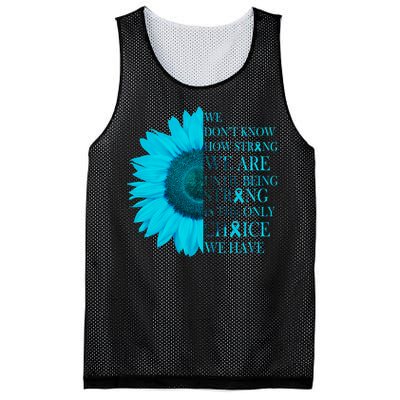 Colon Cancer Awareness Sunflower Mesh Reversible Basketball Jersey Tank