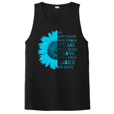 Colon Cancer Awareness Sunflower PosiCharge Competitor Tank