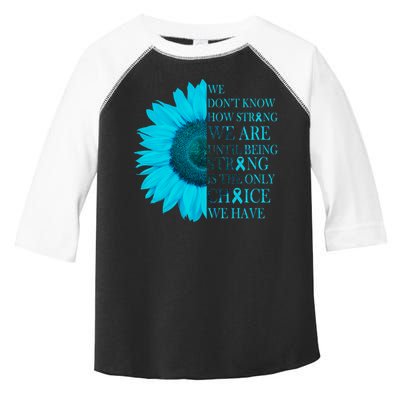 Colon Cancer Awareness Sunflower Toddler Fine Jersey T-Shirt