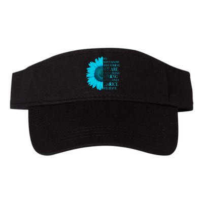 Colon Cancer Awareness Sunflower Valucap Bio-Washed Visor