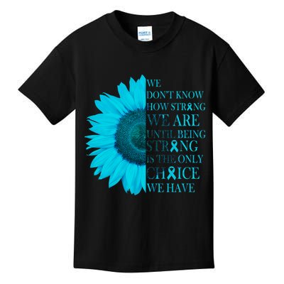 Colon Cancer Awareness Sunflower Kids T-Shirt