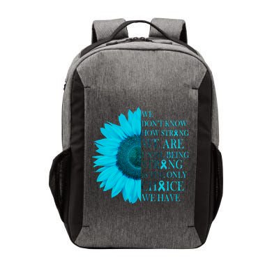 Colon Cancer Awareness Sunflower Vector Backpack