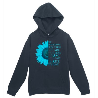 Colon Cancer Awareness Sunflower Urban Pullover Hoodie