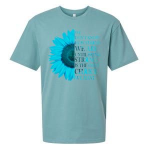 Colon Cancer Awareness Sunflower Sueded Cloud Jersey T-Shirt