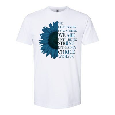 Colon Cancer Awareness Sunflower Softstyle CVC T-Shirt