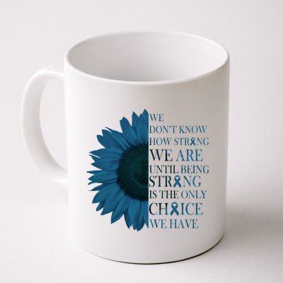 Colon Cancer Awareness Sunflower Coffee Mug