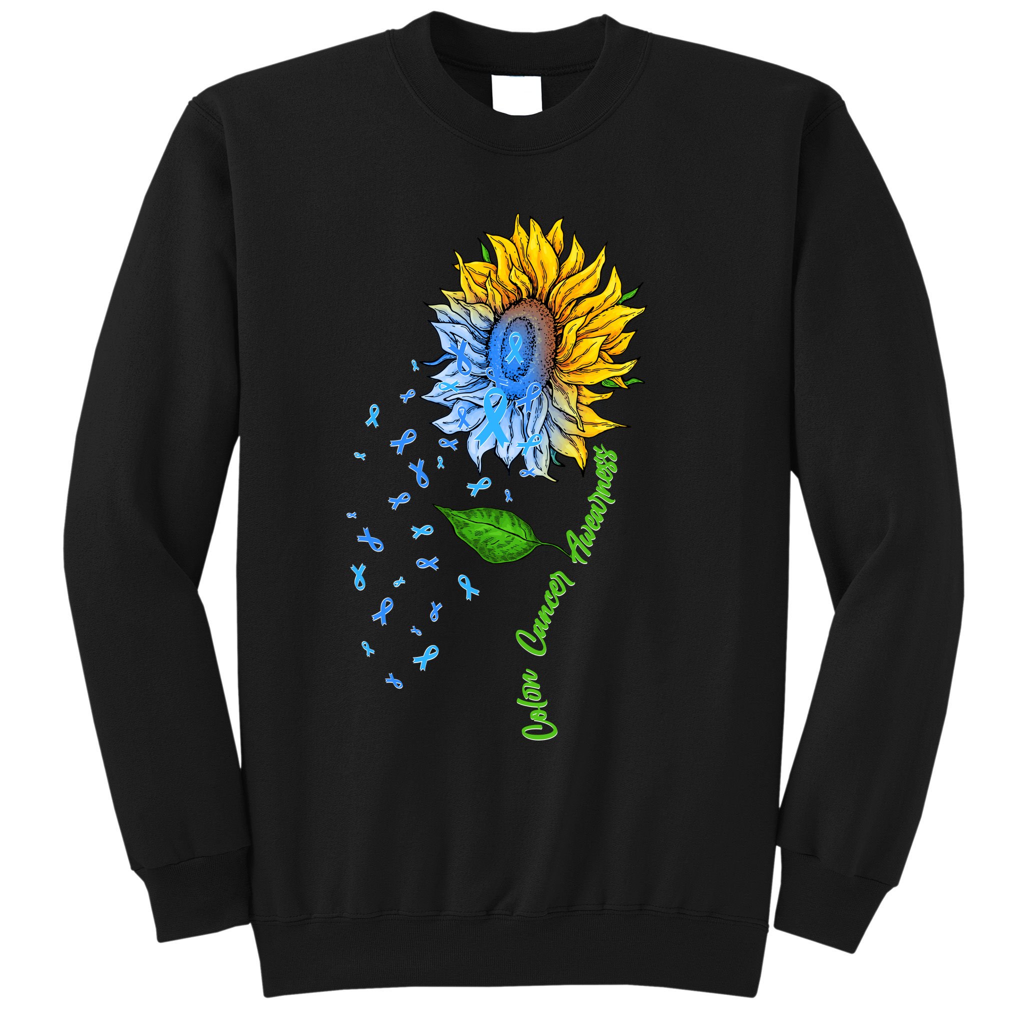 Colon Cancer Awareness Sunflower Support Sweatshirt