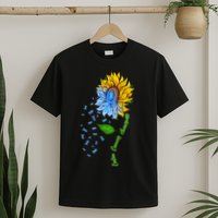 Colon Cancer Awareness Sunflower Support T-Shirt