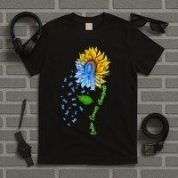 Colon Cancer Awareness Sunflower Support T-Shirt