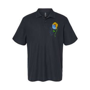 Colon Cancer Awareness Sunflower Support Softstyle Adult Sport Polo