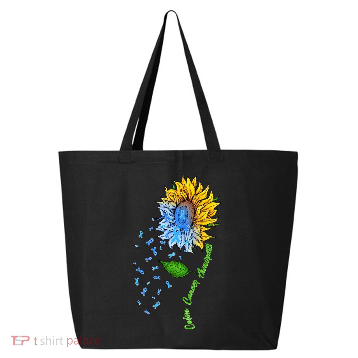 Colon Cancer Awareness Sunflower Support 25L Jumbo Tote