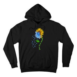 Colon Cancer Awareness Sunflower Support Tall Hoodie