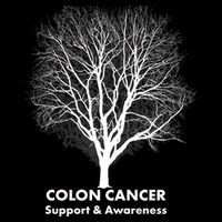 Colon Cancer Awareness Tree Cropped Pullover Crew