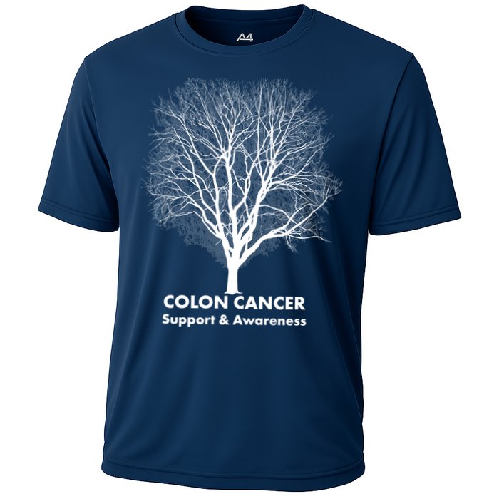 Colon Cancer Awareness Tree Cooling Performance Crew T-Shirt