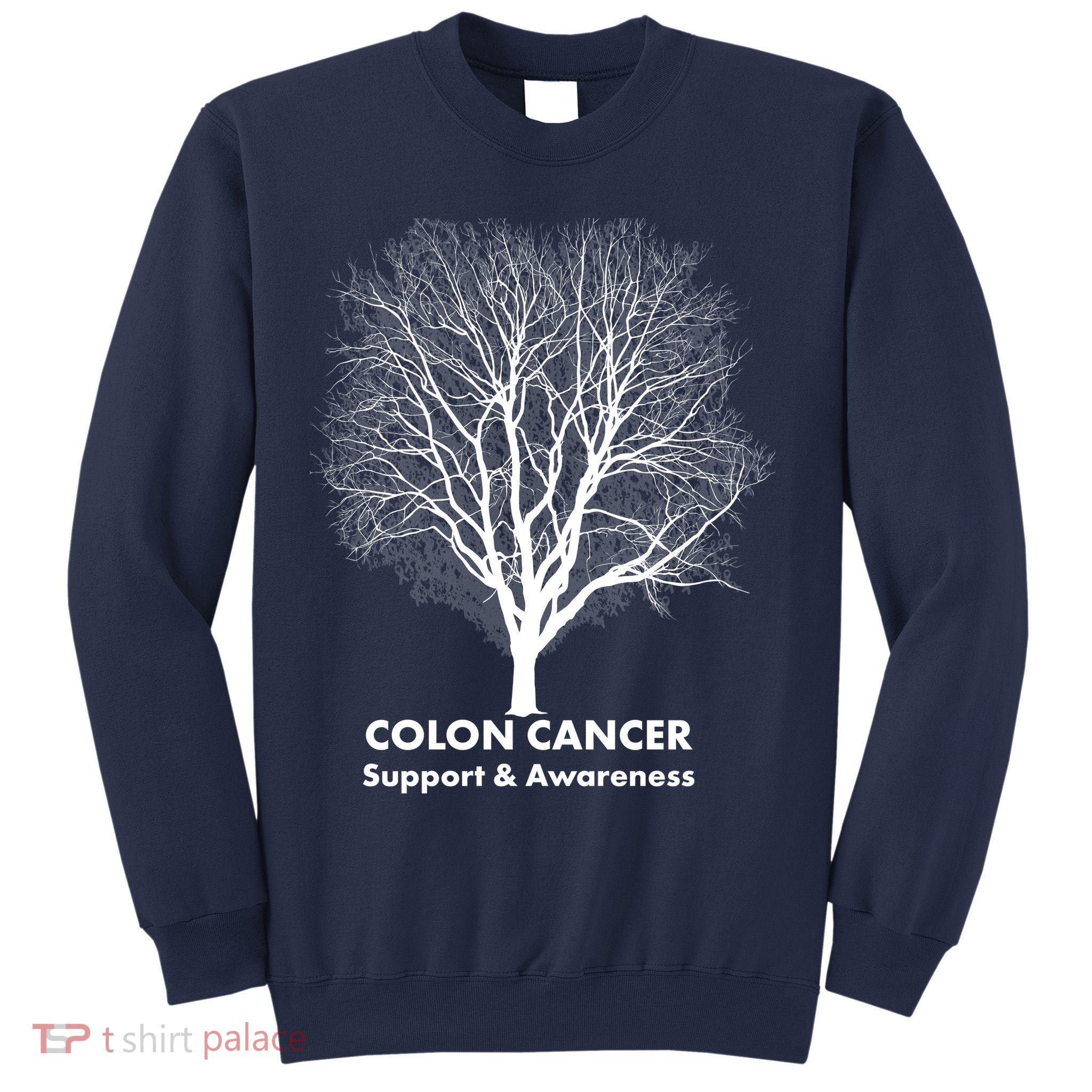 Colon Cancer Awareness Tree Sweatshirt