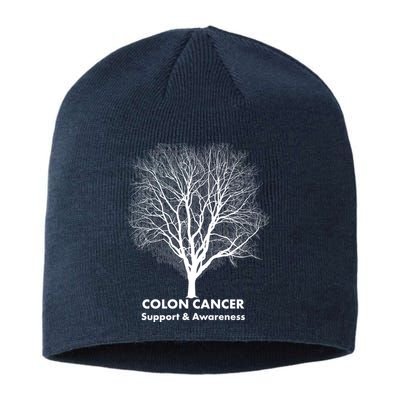 Colon Cancer Awareness Tree Sustainable Beanie