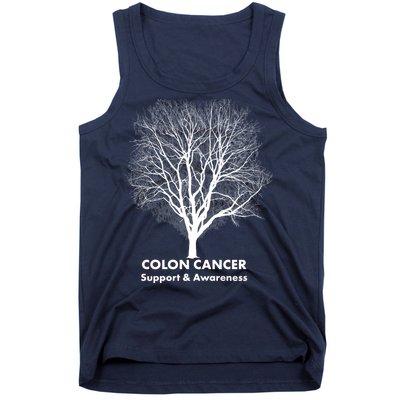 Colon Cancer Awareness Tree Tank Top