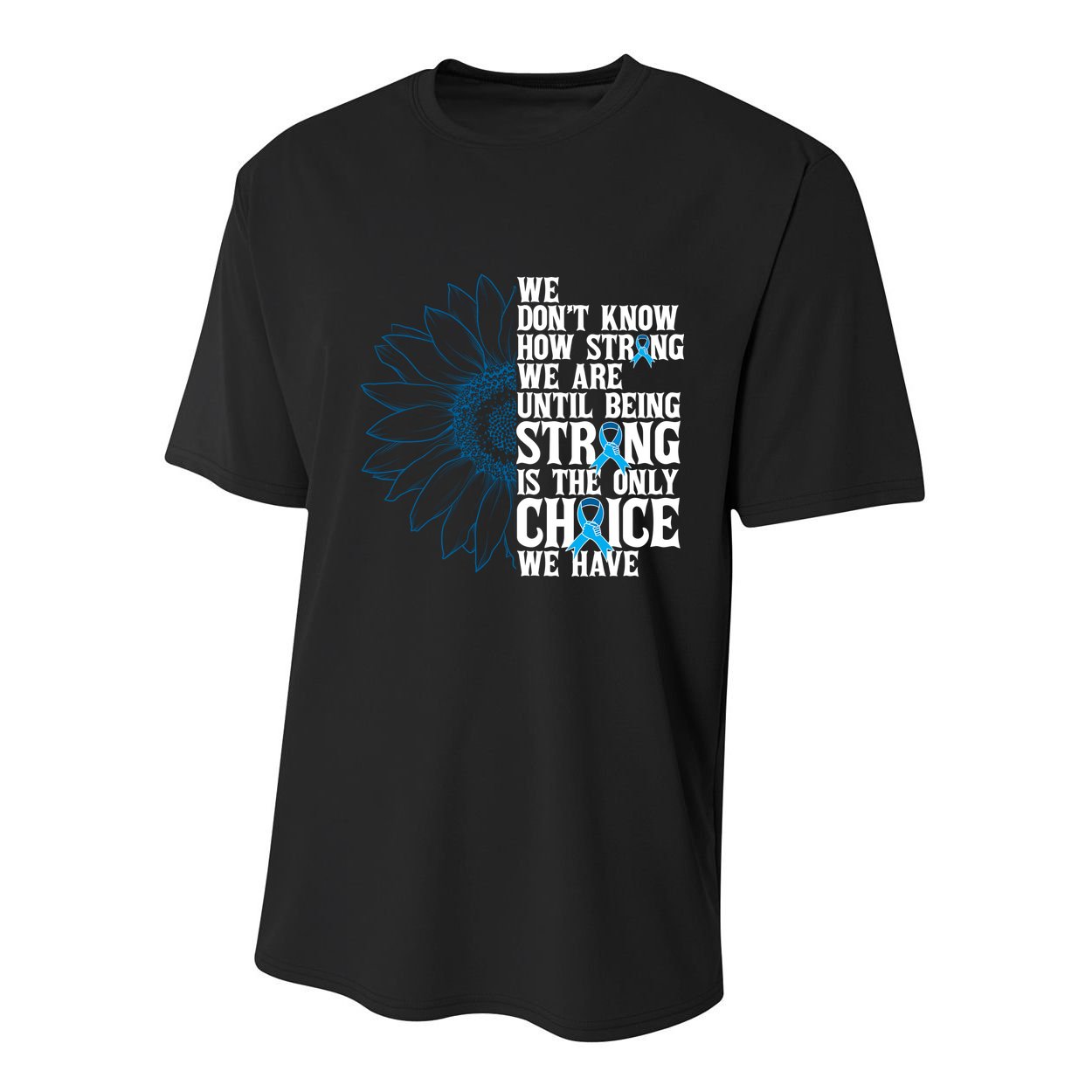 Colon Cancer Being Strong Is The Only Choice Youth Performance Sprint T-Shirt
