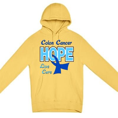 Colon Cancer Hope Live Cure Premium Pullover Hoodie