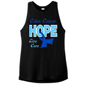 Colon Cancer Hope Live Cure Ladies PosiCharge Tri-Blend Wicking Tank