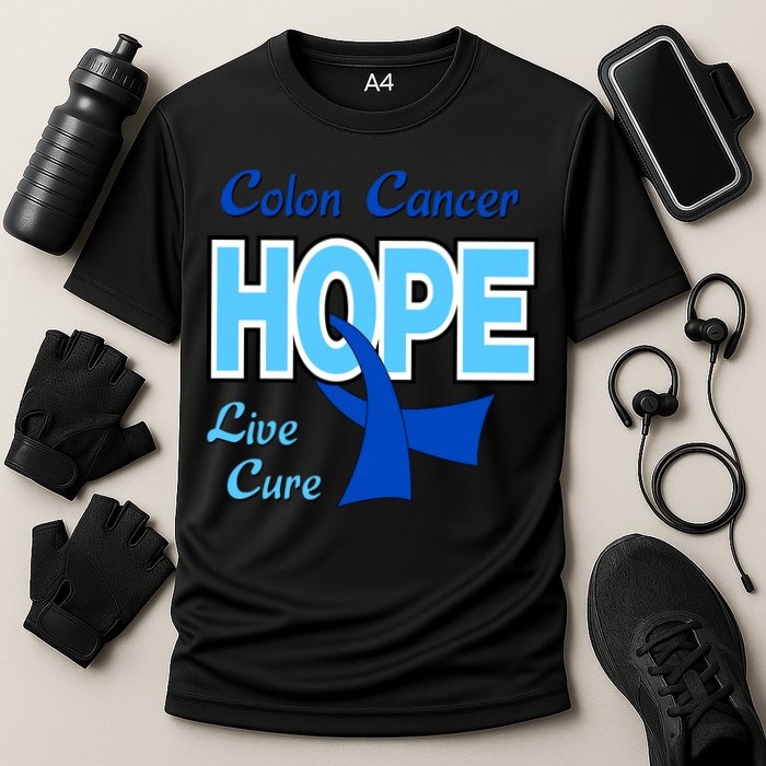 Colon Cancer Hope Live Cure Cooling Performance Crew T-Shirt