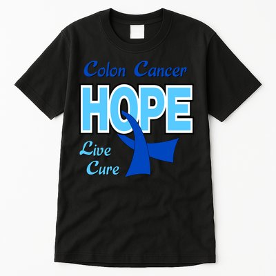 Colon Cancer Hope Live Cure Tall T-Shirt