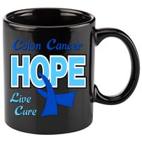 Colon Cancer Hope Live Cure 11oz C Handle Ceramic Mug