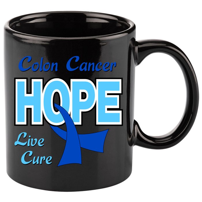 Colon Cancer Hope Live Cure 11oz C Handle Ceramic Mug