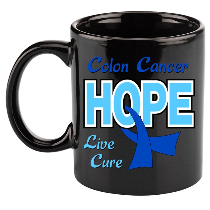 Colon Cancer Hope Live Cure 11oz C Handle Ceramic Mug