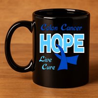 Colon Cancer Hope Live Cure 11oz C Handle Ceramic Mug