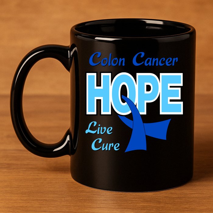 Colon Cancer Hope Live Cure 11oz C Handle Ceramic Mug