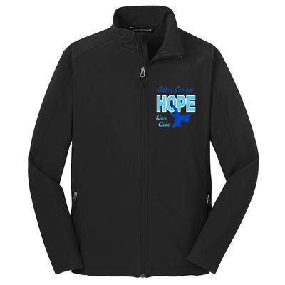 Colon Cancer Hope Live Cure Core Soft Shell Jacket