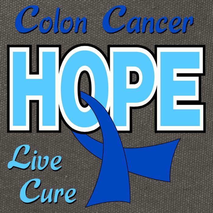 Colon Cancer Hope Live Cure Cotton Canvas Backpack
