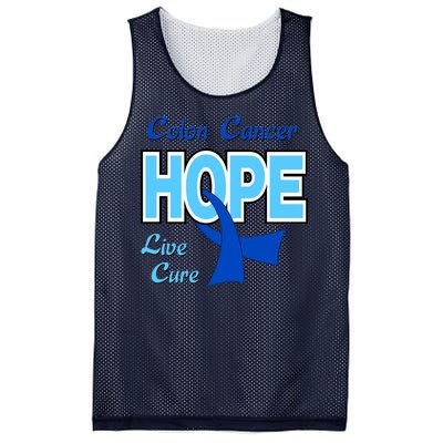 Colon Cancer Hope Live Cure Mesh Reversible Basketball Jersey Tank