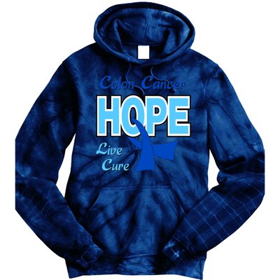 Colon Cancer Hope Live Cure Tie Dye Hoodie