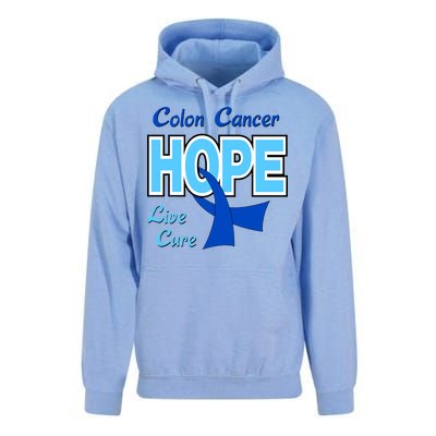 Colon Cancer Hope Live Cure Unisex Surf Hoodie