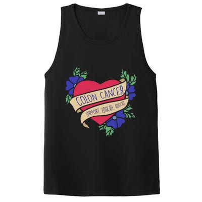 Colon Cancer Support Educate Advocate PosiCharge Competitor Tank