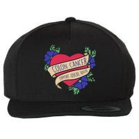 Colon Cancer Support Educate Advocate Wool Snapback Cap