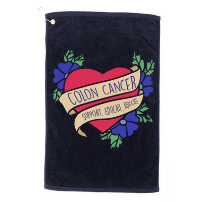 Colon Cancer Support Educate Advocate Golf Towel