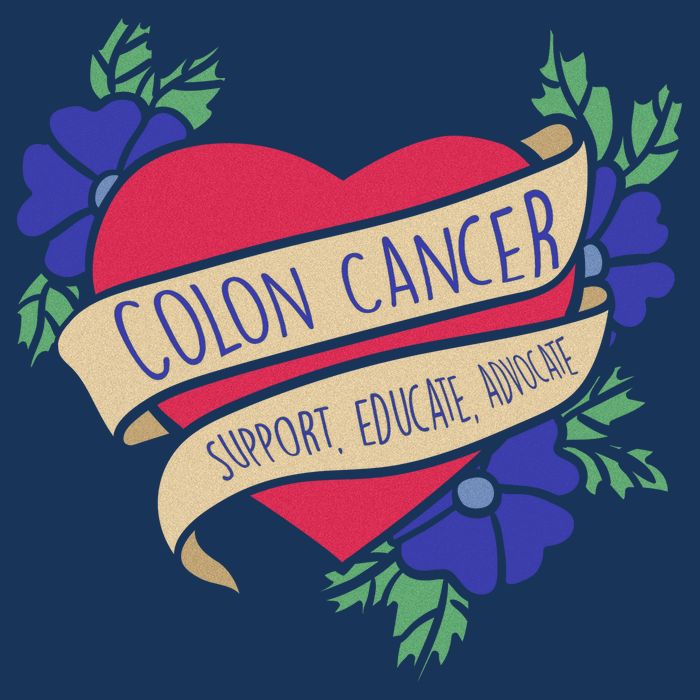 Colon Cancer Support Educate Advocate Toddler T-Shirt