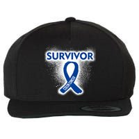 Colon Cancer Survivor Wool Snapback Cap