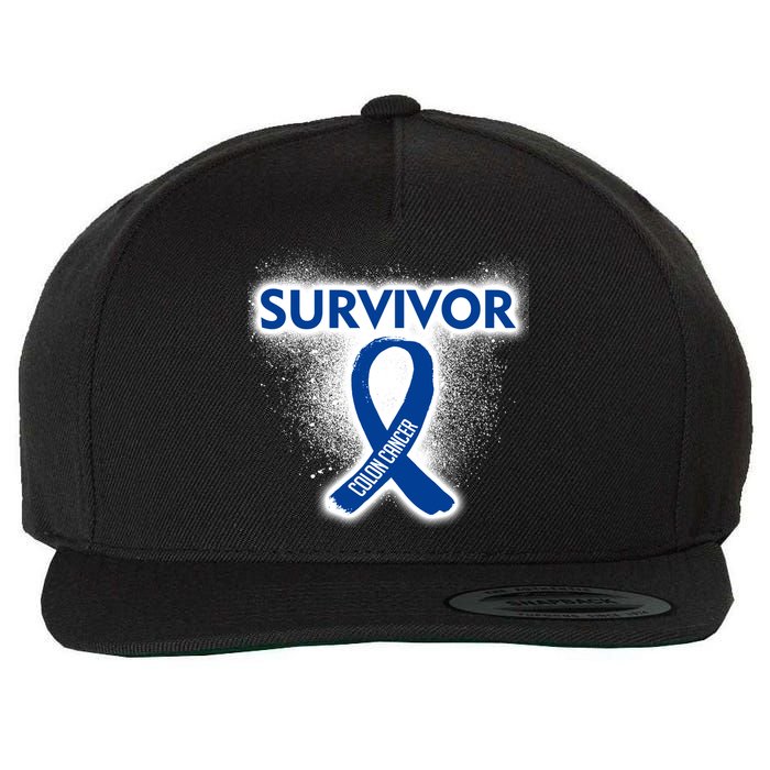 Colon Cancer Survivor Wool Snapback Cap