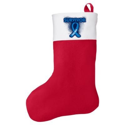 Colon Cancer Survivor Felt Holiday Christmas Stocking