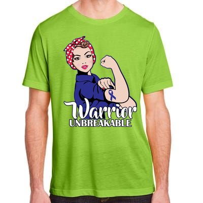 Colon Cancer Unbreakable Warrior Adult ChromaSoft Performance T-Shirt