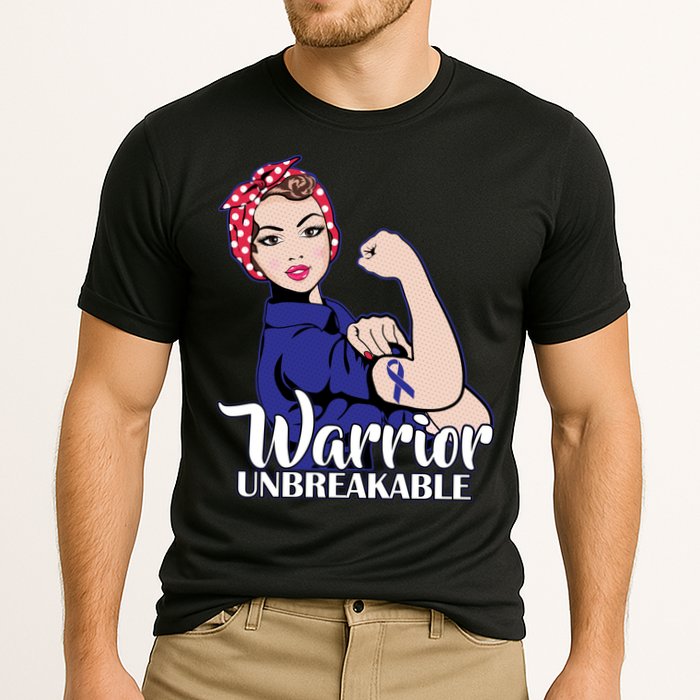 Colon Cancer Unbreakable Warrior Cooling Performance Crew T-Shirt