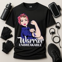 Colon Cancer Unbreakable Warrior Cooling Performance Crew T-Shirt