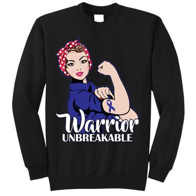 Colon Cancer Unbreakable Warrior Sweatshirt